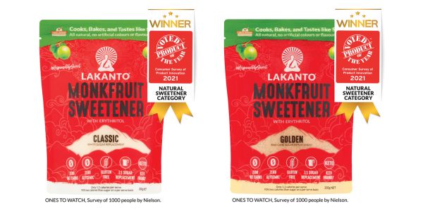 Lakanto, Product of the Year 2021 in Australia